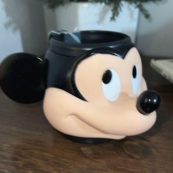 Vintage Applause Inc 3D Disney Mickey Mouse Head Face w/ ears Plastic Cup Mug - Picture 4 of 7